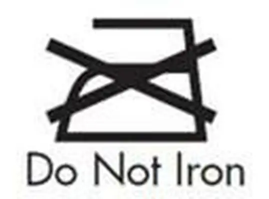 não passe a ferro o símbolo