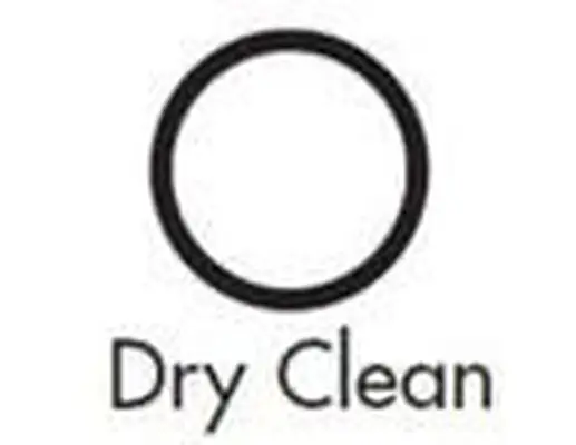 símbolo de limpeza a seco