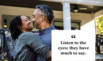 Romantyczny cytat o kontakcie wzrokowym