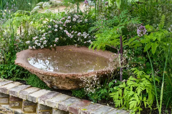 Flower bed with brick edging. Jason Ingram