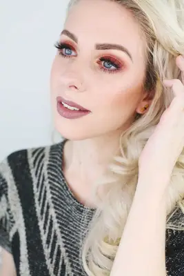 Smoky Burgundy Eye Look
