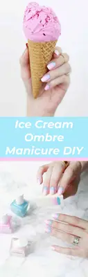 Ice Cream Ombre Mani DIY