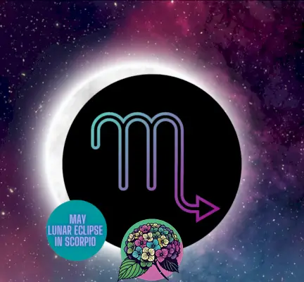 Maggio 2023 Eclissi lunare di Luna Piena in Scorpione