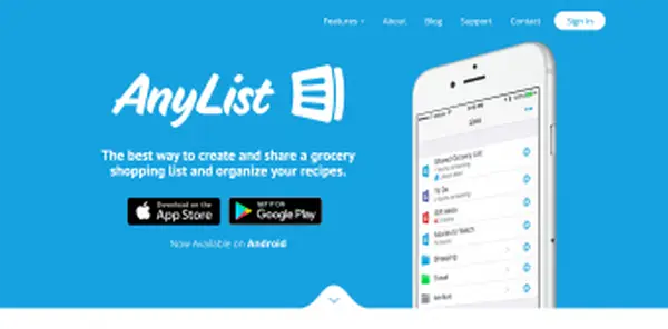 Captura de tela de AnyList