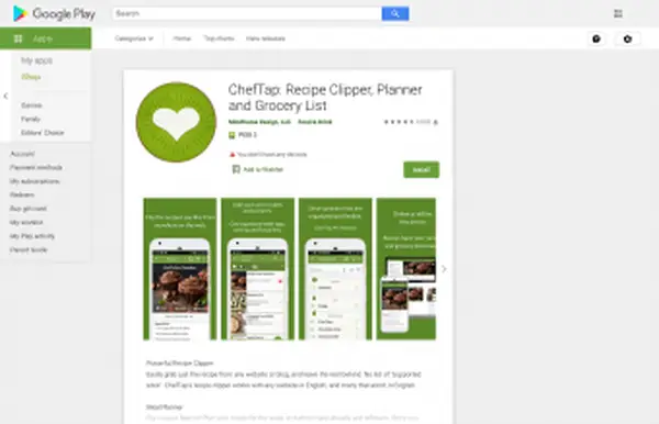 Captura de tela do ChefTap Basic