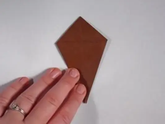 passo 1 da coruja de origami