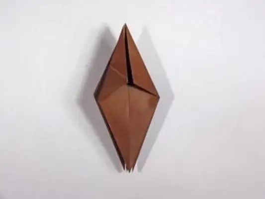 passo 2 da coruja de origami