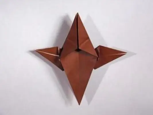 passo 3 da coruja de origami