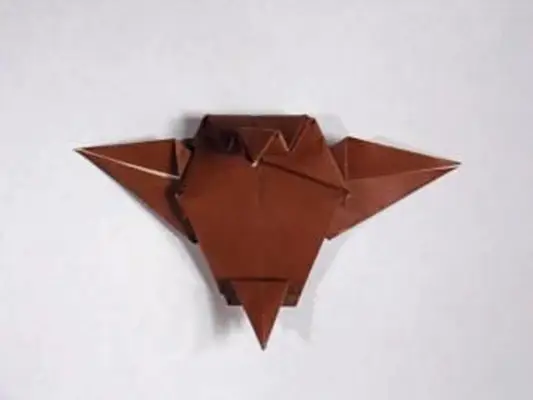 passo 5 da coruja de origami