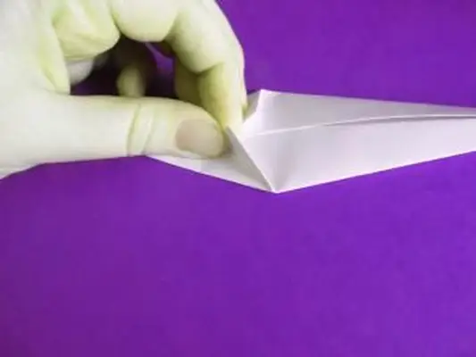 krok 3 origami jednorožca