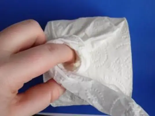 rosa di carta igienica passo 2