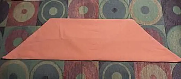 냅킨 접기 2 단계