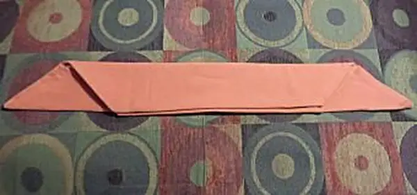 냅킨 접기 3 단계