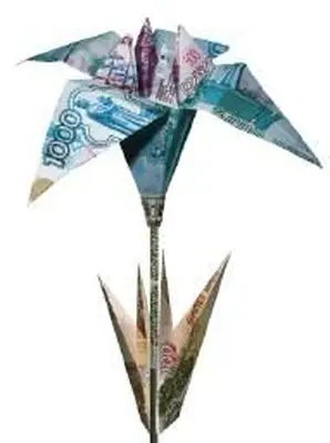 Wie man aus einem Dollarschein eine Origami-Blume macht