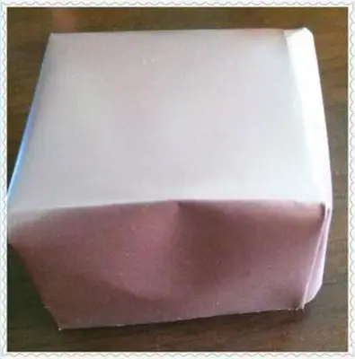 Caixa de anel de papel