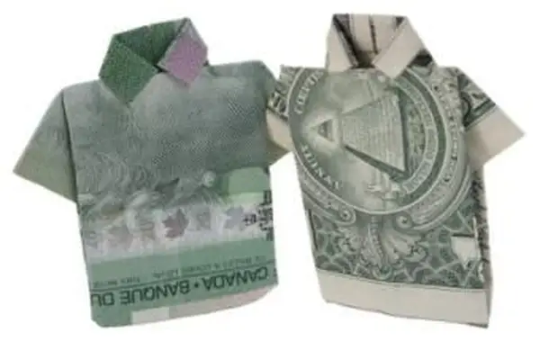 Chemise Argent Origami avec Cravate