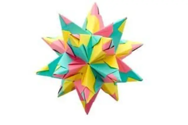 折り畳まれた紙の星の指示