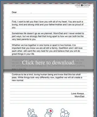 Vorlage für ein Ermutigungsschreiben für die Scheidung