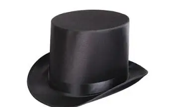 Cappello a cilindro nero