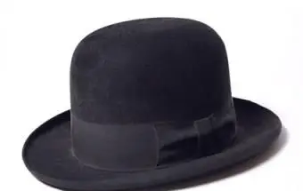cappello homburg nero