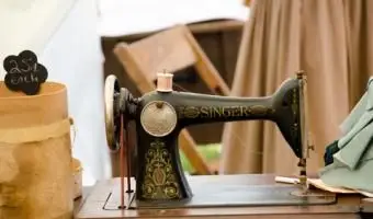 昔ながらのシンガーミシン