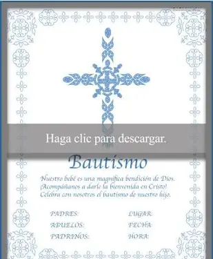 ילד הזמנה לטבילה