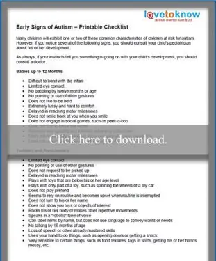 Miniatúra kontrolných zoznamov symptómov skorého rakizmu