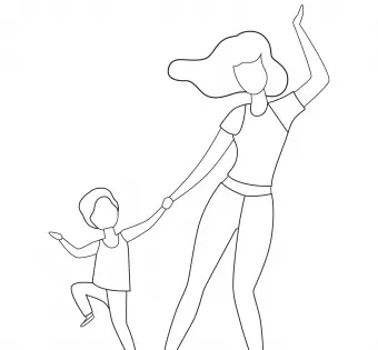 taniec matki i dziecka