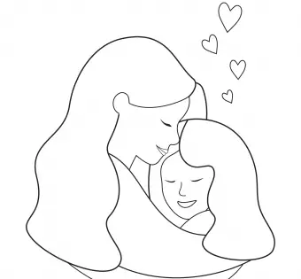 Słodki Dzień Matki clipart do pobrania za darmo