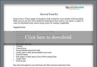 ערכות אוכל הישרדות