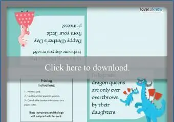 Carta de Rainha Dragão da filha