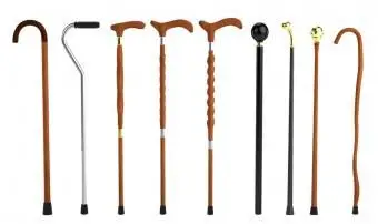 Cannes et bâtons de marche