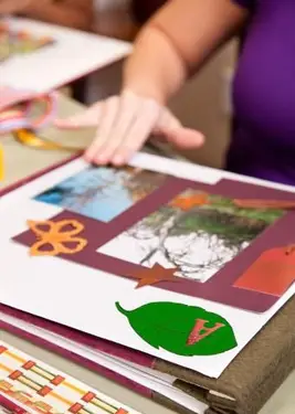 pagina di foto di crescita delle foglie