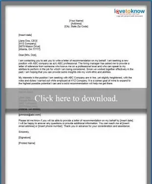 Prośba o pismo polecające