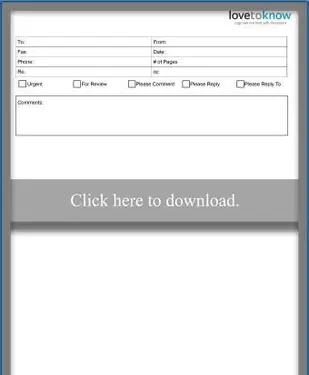 Feuille de couverture télécopie
