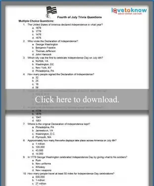 Quatro de julho perguntas e respostas