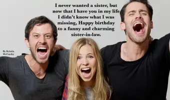 גברים ואישה צועקים ונהנים