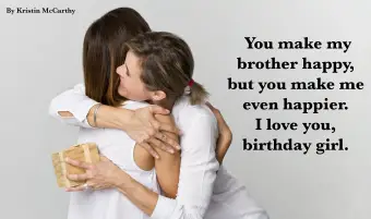 יום הולדת שמח, גיסה: 50 משאלות לגרום לה לחייך