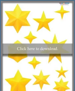 옐로우 스타 다양한 템플릿