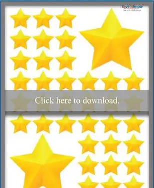 노란색 5 점 별