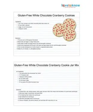 Recette de Biscuits au chocolat blanc et aux canneberges sans gluten