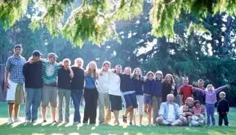 가장 높은 것에서 가장 짧은 것까지의 가족 초상화