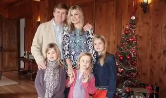 주황색의 왕자와 네덜란드의 맥시마 공주와 가족