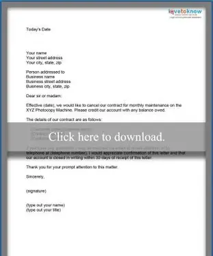 事業契約キャンセルレター