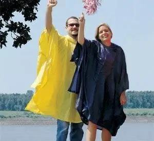 Sudadera con capucha de PVC talla única