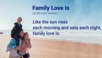 Haiku-Gedicht über Familienliebe