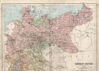 독일 제국 19 세기지도