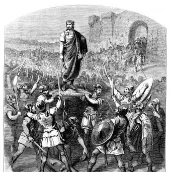 Viktorianischer Stich des römischen Kaisers Julian der Abtrünnige