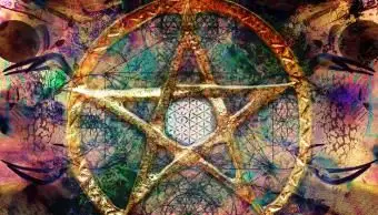 Fundo espiritual abstrato