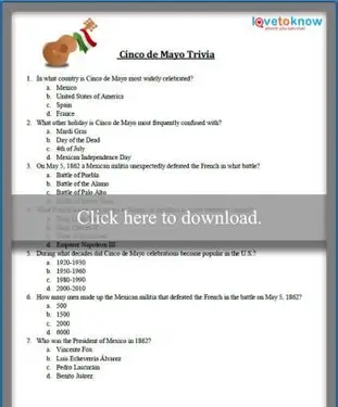 Cinco de Mayo do druku Ciekawostki